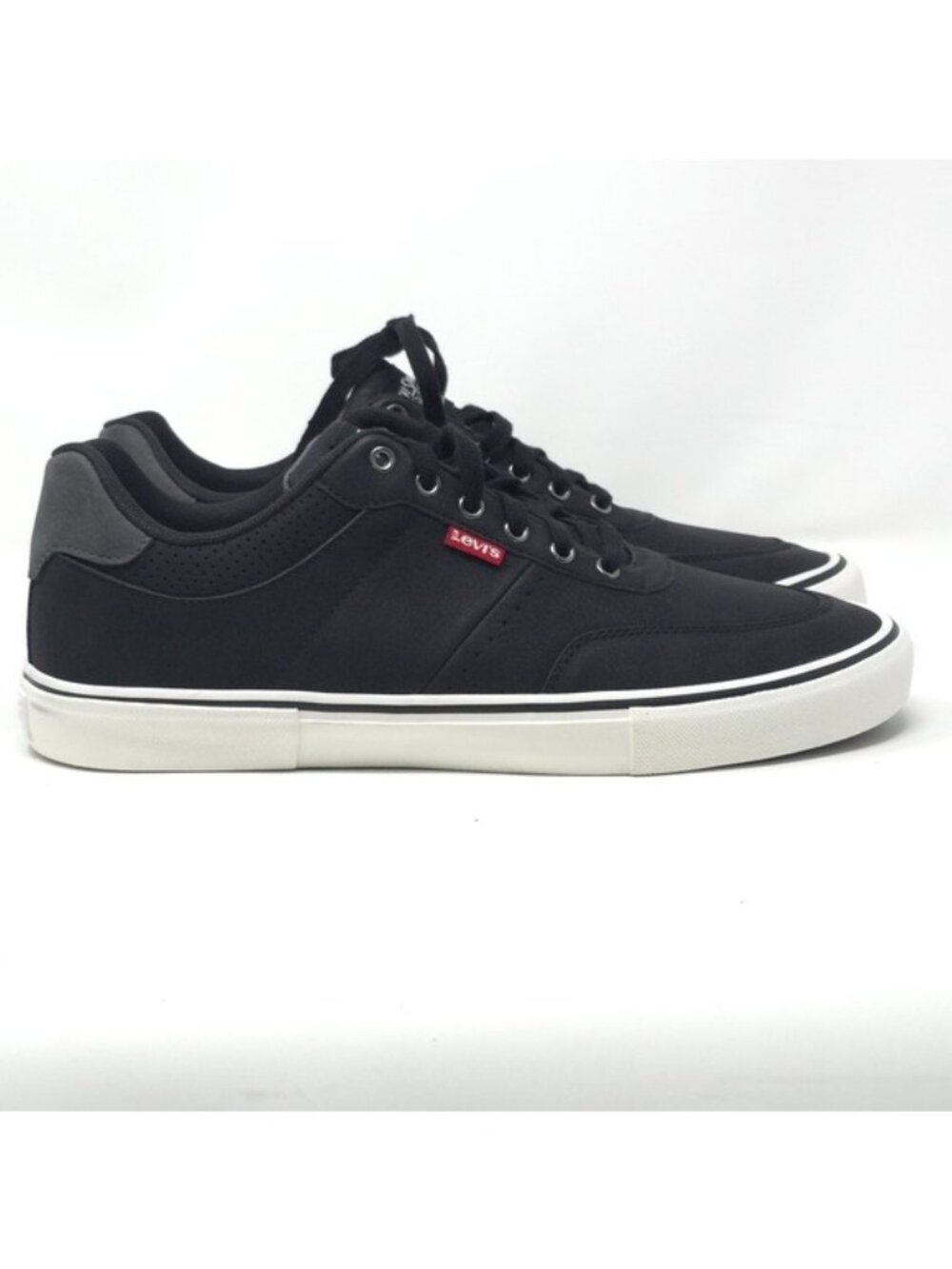 Levi’s Drive Lo Black Synthetic Leather Lace-Up Sneakers Size 11M - Picture 3 of 11